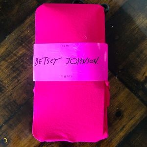 Betsey Johnson brand new hot pink tights
